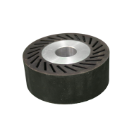 ROUE CAOUTCHOUC POUR BANDE 100 x 38 MM 