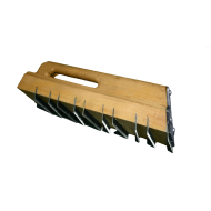 CHEMIN DE FER PLAT DROIT AVEC DENTS