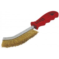 BROSSE METAL CONVEXE ACIER LAITON